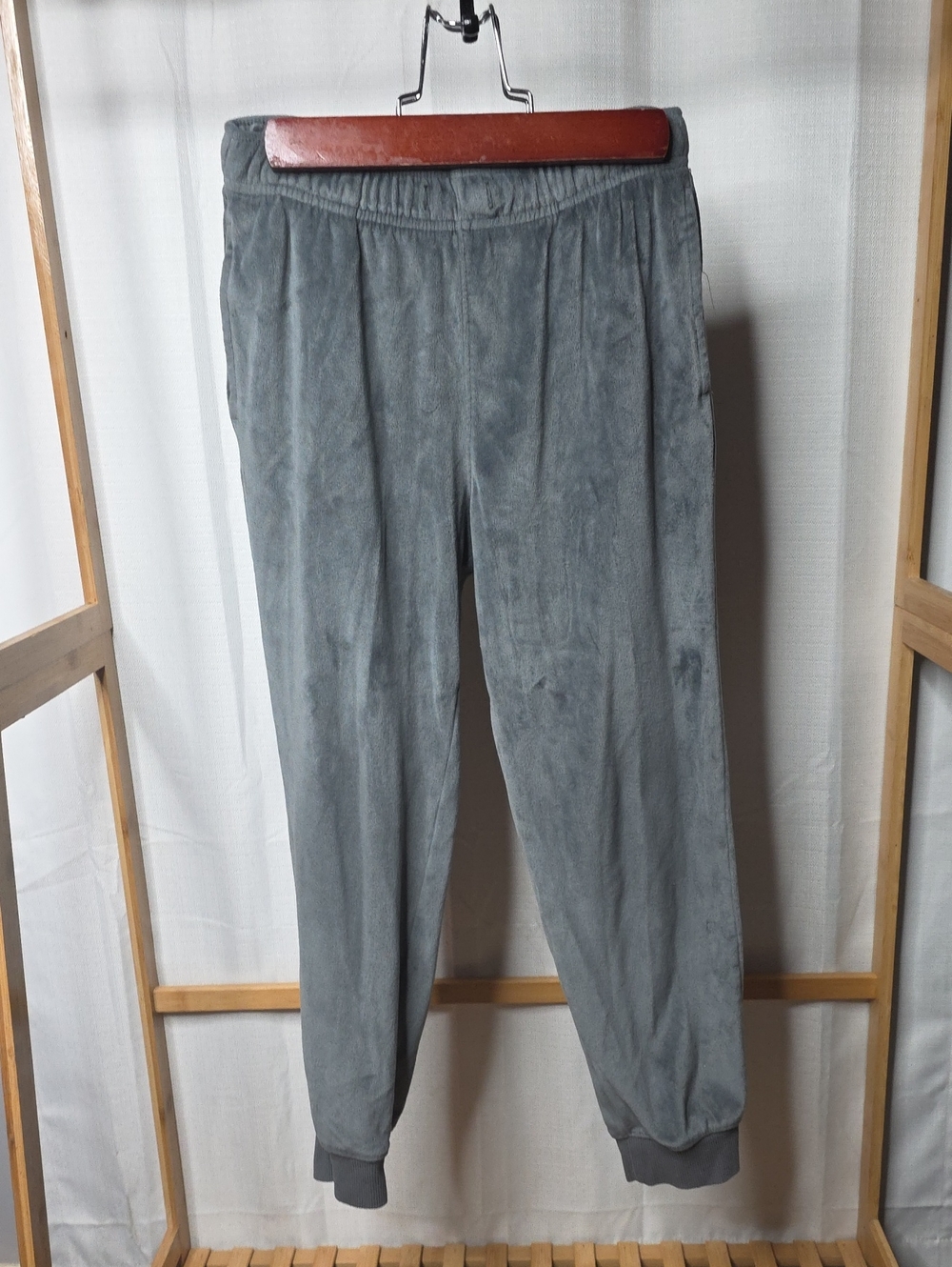 Men's Sueded Jogger Pants - Gray